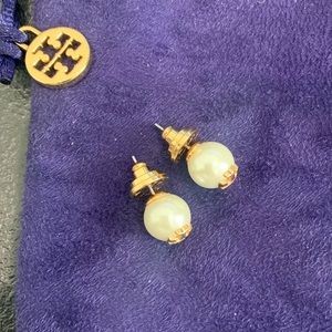 Tory Burch Pearl Stud Earrings